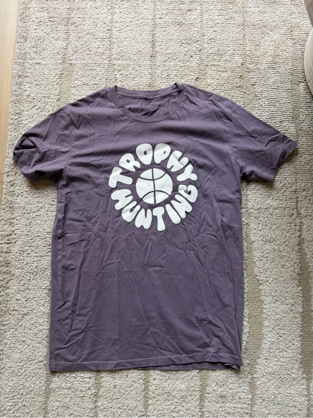 TROPHY HUNTING Purple Graphic Tee